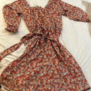 Loft outlet, Floral long sleeve dress, size 2